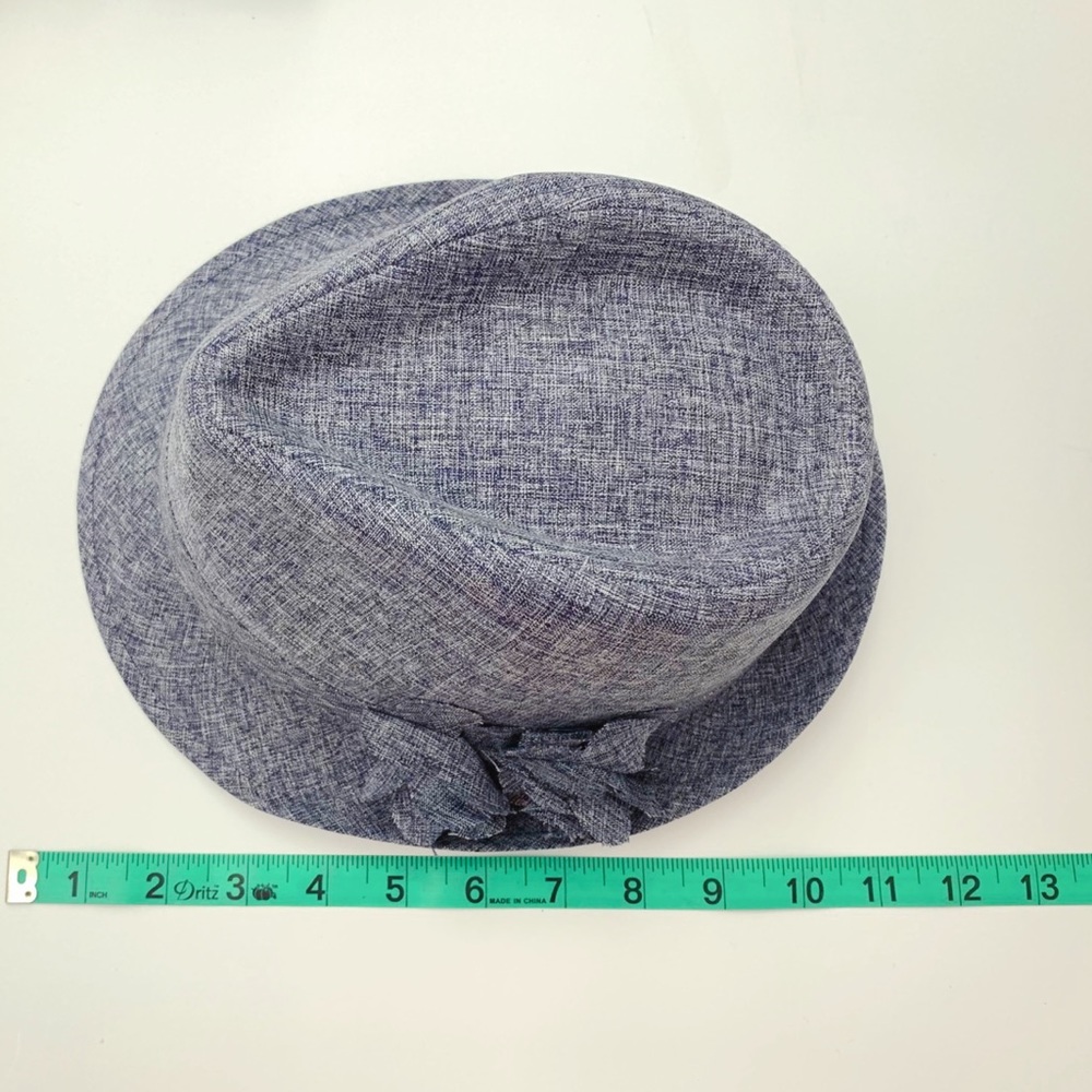 ❣️2/$40❣️ Chambray Fedora Hat - Picture 6 of 7